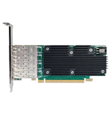 Сетевая карта Silicom 25Gb PE425G4i81L-XR Quad Port SFP28 25 Gigabit Ethernet PCI Express Server Adapter X16 Gen4, Low Profile, Based on Intel E810-CAM1, Support DAC cable (PE425G4i81L-XR)