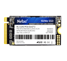Ssd накопитель Netac SSD N930ES PCIe 3 x2 M.2 2242 NVMe 3D NAND 256GB, R/W up to 1650/1260MB/s, 3y wty (NT01N930ES-256G-E2X)