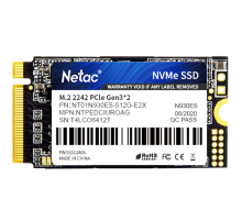 Ssd накопитель Netac SSD N930ES PCIe 3 x2 M.2 2242 NVMe 3D NAND 512GB, R/W up to 1650/1500MB/s, 3y wty (NT01N930ES-512G-E2X)