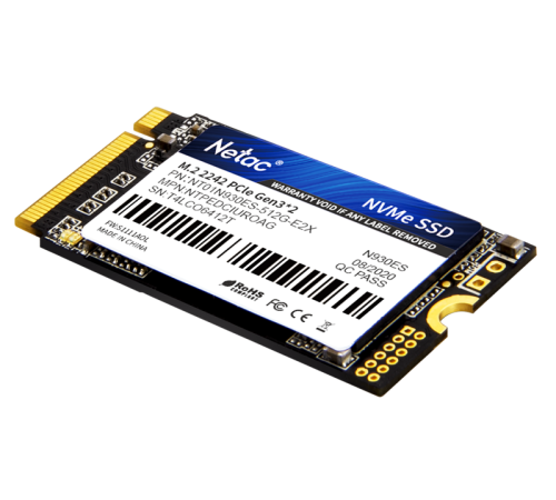 Ssd накопитель Netac SSD N930ES PCIe 3 x2 M.2 2242 NVMe 3D NAND 512GB, R/W up to 1650/1500MB/s, 3y wty (NT01N930ES-512G-E2X) Ssd накопитель Netac SSD N930ES PCIe 3 x2 M.2 2242 NVMe 3D NAND 512GB, R/W up to 1650/1500MB/s, 3y wty (NT01N930ES-512G-E2X)