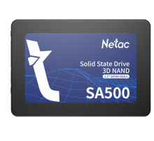 Ssd накопитель Netac SSD SA500 2.5 SATAIII 3D NAND 128GB, R/W up to 500/400MB/s, 3y wty (NT01SA500-128-S3X)