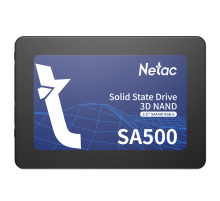 Ssd накопитель Netac SSD SA500 2.5 SATAIII 3D NAND 480GB, R/W up to 520/450MB/s, 3y wty (NT01SA500-480-S3X)