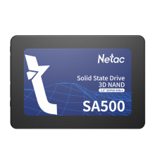 Ssd накопитель Netac SSD SA500 2.5 SATAIII 3D NAND 480GB, R/W up to 520/450MB/s, 3y wty (NT01SA500-480-S3X)
