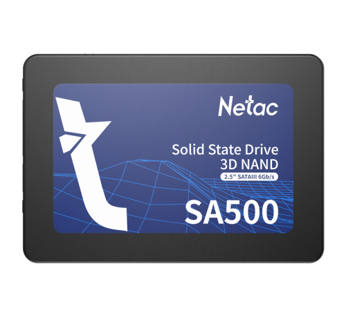 Ssd накопитель Netac SSD SA500 2.5 SATAIII 3D NAND 480GB, R/W up to 520/450MB/s, 3y wty (NT01SA500-480-S3X) Ssd накопитель Netac SSD SA500 2.5 SATAIII 3D NAND 480GB, R/W up to 520/450MB/s, 3y wty (NT01SA500-480-S3X)