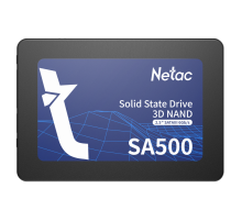 Ssd накопитель Netac SSD SA500 2.5 SATAIII 3D NAND 120GB, R/W up to 500/400MB/s, 3y wty (NT01SA500-120-S3X)