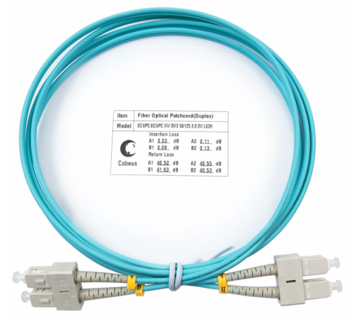 Cabeus FOP-50-SC-SC-2m Шнур оптический duplex SC-SC 50/125 mm OM3 2м LSZH (FOP-50-SC-SC-2m)