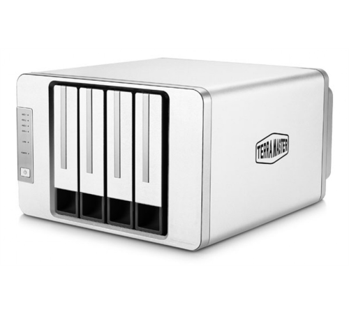 Система хранения данных TerraMaster Network Attached Storage (NAS) w/o HDDIntel Celeron N5095/5105 Quad Core 2.0GHz 2.5Gbps RJ45 X2 (F4-423)