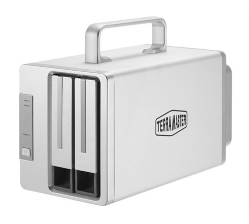 Система хранения данных TerraMaster Direct Attached Storage (DAS) w/o HDD2Bay Thunderbolt 3 RAID 0/1/JBOD/SINGLE (D2-Thunderbolt3)