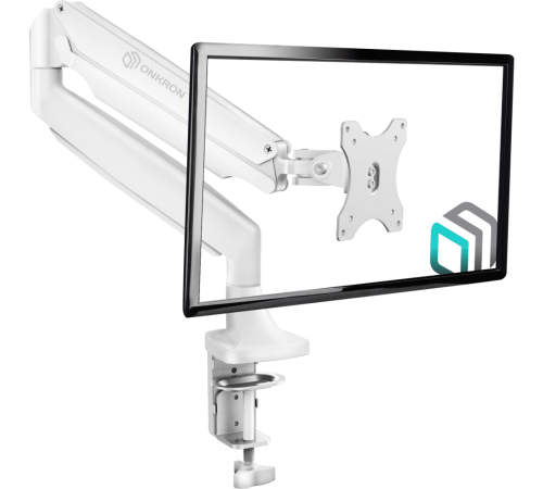 Настольный кронштейн-газлифт для монитора ONKRON G100 белый