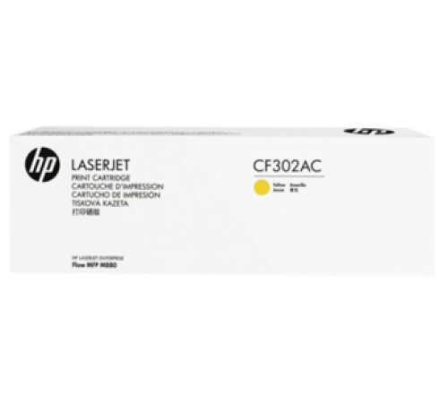 Cartridge HP 827A для CLJ MFP M880z, желтый (32 000 стр.) (белая упаковка) (CF302AC)