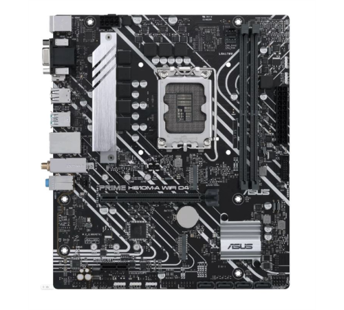 Материнская плата ASUS PRIME H610M-A WIFI D4, LGA1700, B610, 2*DDR4, D-sub+DP+HDMI, SATA 6.0, M.2, USB 3.2*2, USB 2.0*2,  mATX; 90MB1C80-M0EAY0 (PRIME H610M-A WIFI D4)