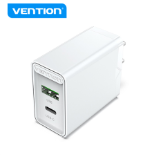 Зарядное устройство Vention 2-port USB(A+C) Wall Charger (18W/20W) EU-Plug White (FBBW0-EU)