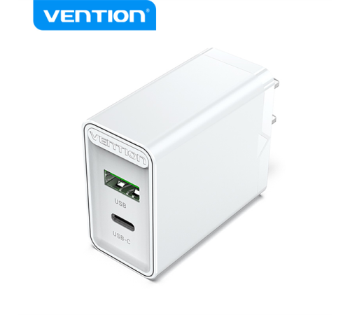 Зарядное устройство Vention 2-port USB(A+C) Wall Charger (18W/20W) EU-Plug White (FBBW0-EU) Зарядное устройство Vention 2-port USB(A+C) Wall Charger (18W/20W) EU-Plug White (FBBW0-EU)