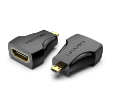 Переходник Vention Micro HDMI Male to HDMI Female Adapter Black (AITB0)