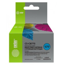 Картридж струйный Cactus CS-C8775 №177 светло-пурпурный (11.4мл) для HP PS 3213/3313/8253/C5183/C6183/C6283/C7183/C7283/C8183/D7163/D7263/D7363/D7463