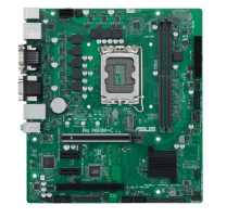 Материнская плата ASUS PRO H610M-C-CSM, LGA1700, B610, 2*DDR5, D-sub+DP+DVI+HDMI, SATA 6.0, M.2, USB 3.2*2, USB 2.0*2,  COM, mATX; 90MB1AT0-M0EAYC (PRO H610M-C-CSM)