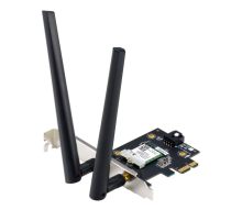 ASUS PCE-AX3000 //WIFI 802.11ax, 2402 + 574Mbpsб PCI-E Adapter, 2 антенны; 90IG07A0-MO0B00 (PCE-AX1800)