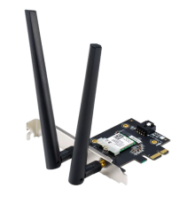ASUS PCE-AX3000 //WIFI 802.11ax, 2402 + 574Mbpsб PCI-E Adapter, 2 антенны; 90IG07A0-MO0B00 (PCE-AX1800)