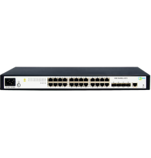 SNR Управляемый коммутатор уровня 2+, 24 порта 10/100/1000Base-T, 4 порта 1/10G SFP+ (SNR-S5210G-24TX)