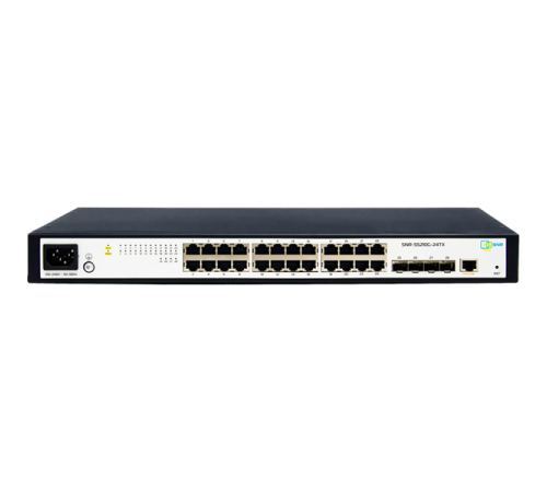 SNR Управляемый коммутатор уровня 2+, 24 порта 10/100/1000Base-T, 4 порта 1/10G SFP+ (SNR-S5210G-24TX)