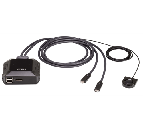 Квм переключатель ATEN 2-Port USB-C 4K DisplayPort Cable KVM Switch (US3312-AT) Квм переключатель ATEN 2-Port USB-C 4K DisplayPort Cable KVM Switch (US3312-AT)