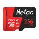 Флеш карта microSDHC 256Gb Class10 Netac NT02P500PRO-256G-R P500 Extreme Pro + adapter