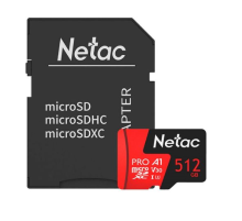 Флеш карта microSDHC 512Gb Class10 Netac NT02P500PRO-512G-R P500 Extreme Pro + adapter