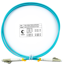 Cabeus FOP-50-LC-LC-1m Шнур оптический duplex LC-LC 50/125 mm OM3 1м LSZH (FOP-50-LC-LC-1m)