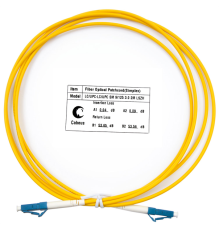 Cabeus FOP(s)-9-LC-LC-2m Шнур оптический simplex LC-LC 9/125 sm 2м LSZH (FOP(s)-9-LC-LC-2m)