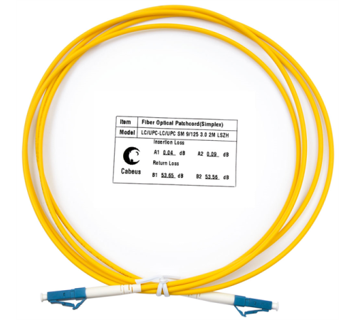 Cabeus FOP(s)-9-LC-LC-2m Шнур оптический simplex LC-LC 9/125 sm 2м LSZH (FOP(s)-9-LC-LC-2m)