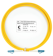 Cabeus FOP(s)-9-LC-LC-3m Шнур оптический simplex LC-LC 9/125 sm 3м LSZH (FOP(s)-9-LC-LC-3m)