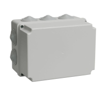 Iek UKO10-190-140-120-K41-55 Коробка КМ41246 распаячная для о/п 190х140х120 мм IP55 (RAL7035, 10 гермовводов)