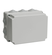 Iek UKO10-190-140-120-K41-44 Коробка КМ41245 распаячная для о/п 190х140х120 мм IP44 (RAL7035, 10 гермовводов)