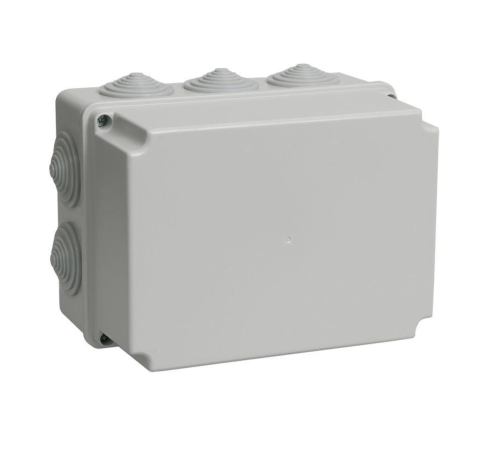Iek UKO10-190-140-120-K41-55 Коробка КМ41246 распаячная для о/п 190х140х120 мм IP55 (RAL7035, 10 гермовводов)