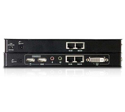 Удлинитель ATEN USB DVI Cat 5 KVM Extender (1024 x 768@60m) (CE600-AT-G)