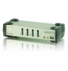 Переключатель электронный ATEN 4-Port PS/2-USB VGA/Audio KVMP™ Switch with OSD (CS1734B-AT-G)