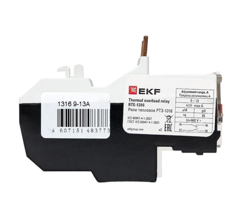Реле тепл. РТЭ 1316 9-13А EKF rel-1316-9-13