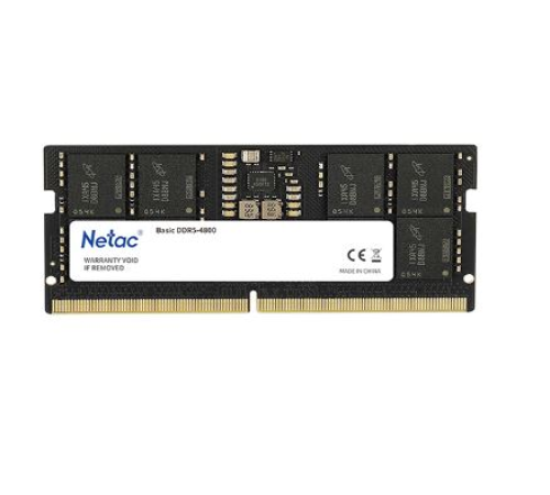 Оперативная память Netac Basic SO  8GB DDR5-4800 (NB5-38400) C40 40-40-40-77 1.1V Memory module (NTBSD5N48SP-08)