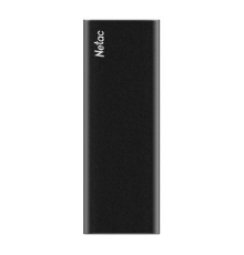 Ssd накопитель Netac Z SLIM Black USB 3.2 Gen 2 Type-C External SSD 128GB, R/W up to 510MB/440MB/s,with USB-C to USB-A cable and USB-A to USB-C adapter 3Y wty (NT01ZSLIM-128G-32BK)