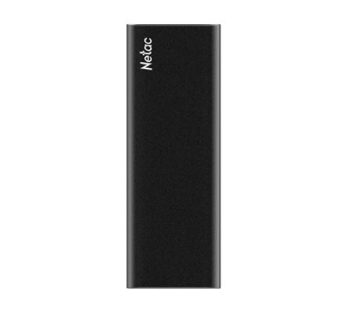 Ssd накопитель Netac Z SLIM Black USB 3.2 Gen 2 Type-C External SSD 128GB, R/W up to 510MB/440MB/s,with USB-C to USB-A cable and USB-A to USB-C adapter 3Y wty (NT01ZSLIM-128G-32BK)