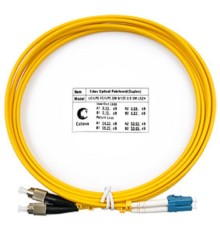 Cabeus FOP(d)-9-LC-FC-3m Шнур оптический duplex LC-FC 9/125 sm 3м LSZH (FOP(d)-9-LC-FC-3m)