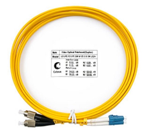 Cabeus FOP(d)-9-LC-FC-3m Шнур оптический duplex LC-FC 9/125 sm 3м LSZH (FOP(d)-9-LC-FC-3m)