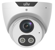 Камера Uniview Видеокамера IP купольная, 1/2.7" 4 Мп КМОП @ 30 к/с, ИК-подсветка и тревожная подсветка видимого спектра до 30м., LightHunter 0.003 Лк @F1.6, объектив 2.8 мм, WDR, 2D/3D DNR, Ultra 265, H.265, (IPC3614SB-ADF28KMC-I0)