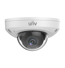 Камера Uniview Видеокамера IP купольная антивандальная, 1/2.8" 2 Мп КМОП @ 30 к/с, ИК-подсветка до 30м., LightHunter 0.001 Лк @F1.6, объектив 2.8 мм, WDR, 2D/3D DNR, Ultra 265, H.265, H.264, MJPEG, 3 потока, (IPC312SB-ADF28K-I0-RU)