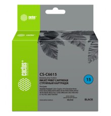 Картридж струйный Cactus CS-C6615 №15 черный (44мл) для HP CC 310/DJ 810c/816c/825c/840c/843c/845c/916c/920c/940c/3810/3816/3820/3822/Fax 1230/DJ v30/v40/v45/ 5110/PSC 500/750/950