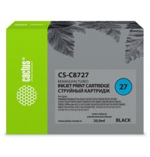 Картридж струйный Cactus CS-C8727 №27 черный (20мл) для HP DJ 3320/3325/3420/3425/3520