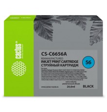 Картридж струйный Cactus CS-C6656A №56 черный (20мл) для HP 450/5145/5150/5151/5550/5552/5650/5652/5655/585