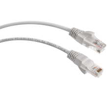 Cabeus PC-UTP-RJ45-Cat.5e-2m-LSZH Патч-корд U/UTP, категория 5е, 2xRJ45/8p8c, неэкранированный, серый, LSZH, 2м (PC-UTP-RJ45-Cat.5e-2m-LSZH)