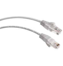 Cabeus PC-UTP-RJ45-Cat.5e-0.3m Патч-корд U/UTP, категория 5е, 2xRJ45/8p8c, неэкранированный, серый, PVC, 0.3м (PC-UTP-RJ45-Cat.5e-0.3m)