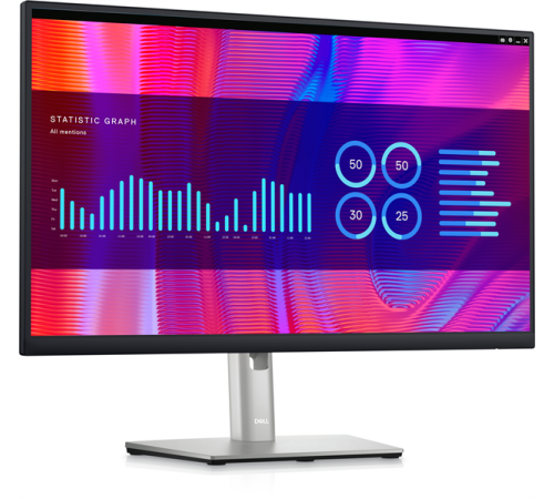 Монитор Dell 24"    P2423DE LCD BK/BK (IPS; 16:10; 300cd/m2; 1000:1; 8ms; 2560x1440; 178/178; USB-C; DP; HDMI; 4xUSB; RJ45; HAS; Tilt; Pivot) (P2423DE)